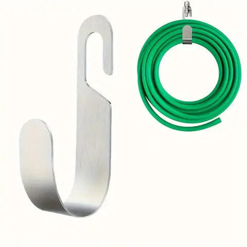 Gancio per supporto per avvolgitubo per tubo flessibile per irrigazione per rubinetto da parete da giardino
