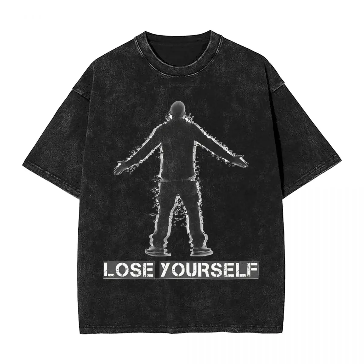 Washed T Shirts Eminem Lose Yourself T-Shirt Oversize Hip Hop Music Streetwear Short Sleeve Summer Tops Tops Tees for Men Women