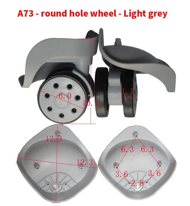 Luggage Aompartment Replacement Wheel Round Hole Trolley Box General Accessories A85