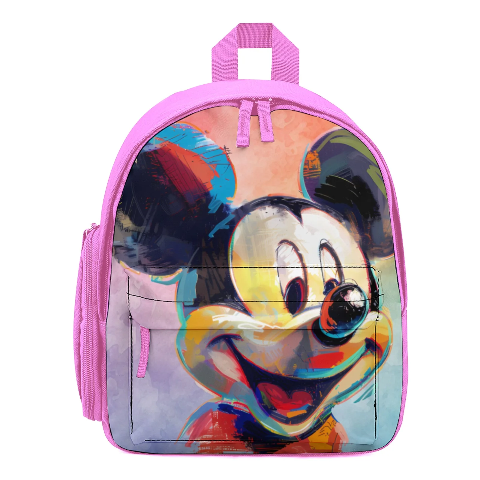 

Mickey Mouse School Backpack For Children Printed Zipper Backpack Book Bag Elementary Student Bag 12 Inch School Backpack Bag