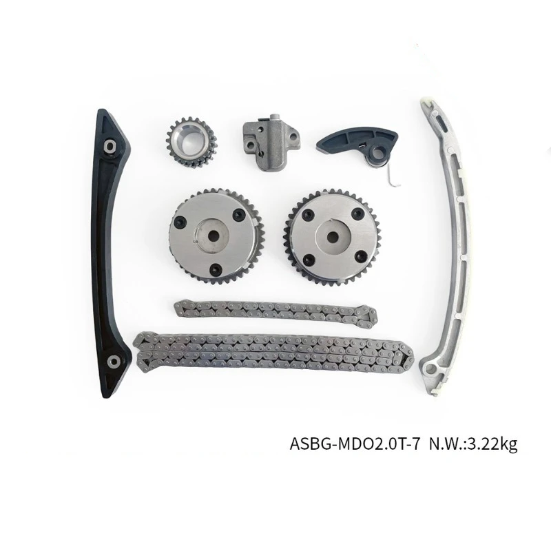ASBG-MDO2.0T-7 CJ5E-6C525- Flat Tooth Engine Timing Chain Kit Fit 2.0T Engine Timing Repair Parts