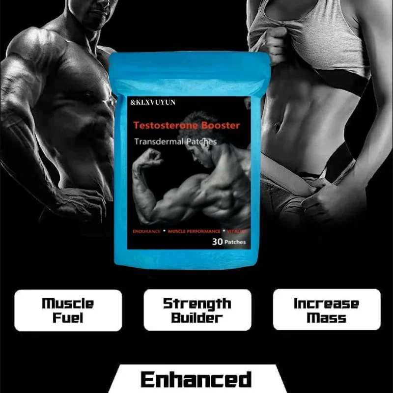 Testosterone Booster Transdermal Patches For Men, Maca, Ginseng, Saw Palmetto