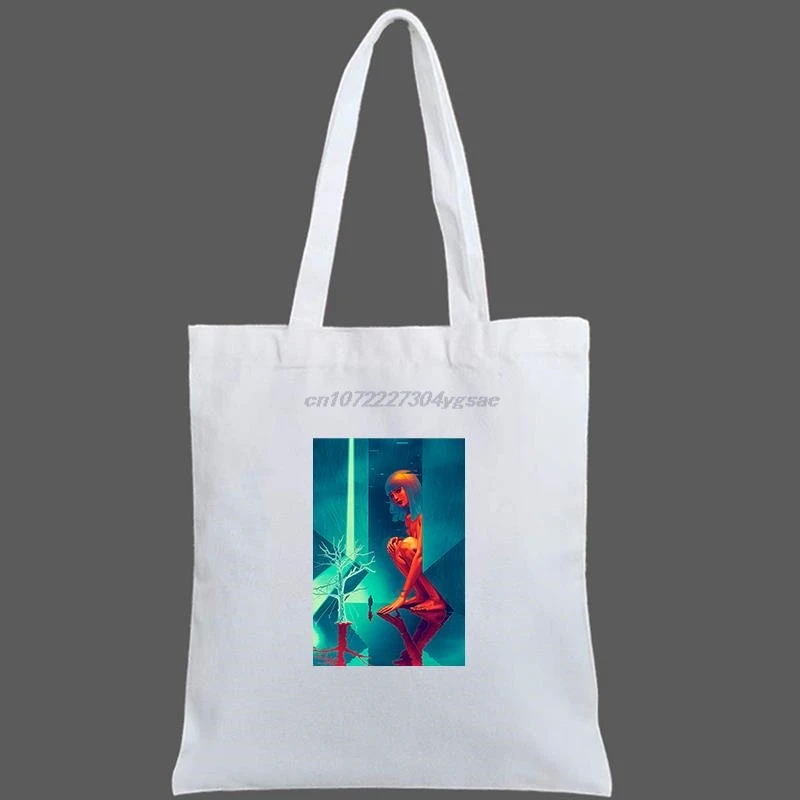 Blade Runner 2049 Rick Deckard Rachel Joi Tote Bag Canvas Bags Shopping Bags Printed Casual Shoulder Bag women's canvas bag