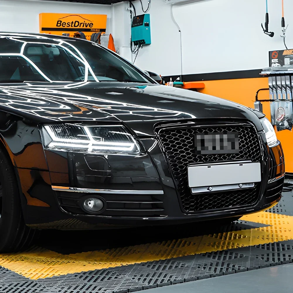 아우디 A6 C7 A6L S6 2005-2011 업그레이드 Q7 스타일 LED 자동차 전조등 어셈블리 듀얼 프로젝터 렌즈 액세서리