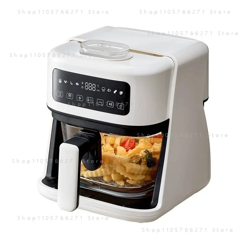 Sprayer Air Fryer with Visible Window | Smart 2-in-1 Electric Oven & Oil-Free Cooking Basket with Humidifying Function