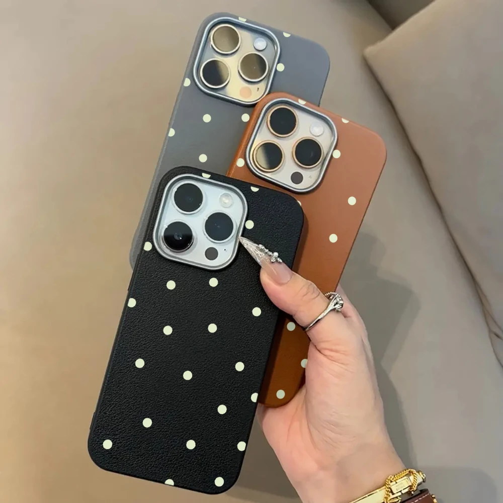 Phone Case For Xiaomi Redmi Note 14 13 12 11 10 Pro 5G 4G Global For Redmi 12 14C 113C 5C 5G 13 14 Simple Cute Polka Dots Cover view 2