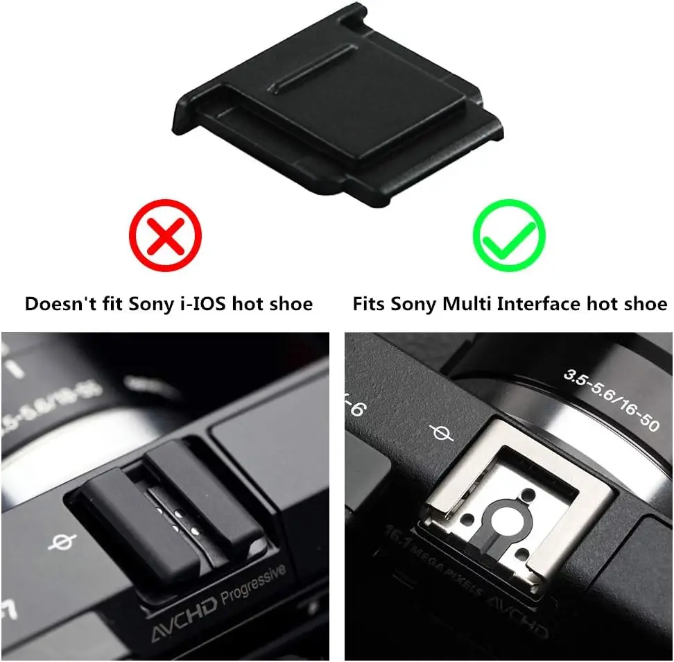 4PCS Camera Hot Shoe CoverCap for Sony A7CR A7CII A7R A7S A7S A7 A9III II A6700 A6600 A6500 ZV-E10 RX10 IV III Replace FA-SHC1M