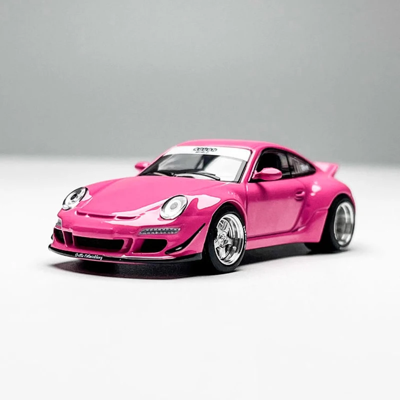 POPRACE 1:64 Schaal 911 RWB 997 Legering Simulatie Auto Model Collectie Display Ornament Speelgoed Cadeau