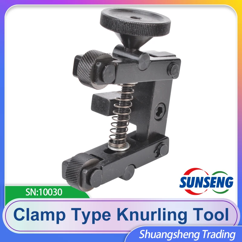 12mm clamp type knurling tool 0.8mm reticulated knurling wheel SIEG S/N:10130