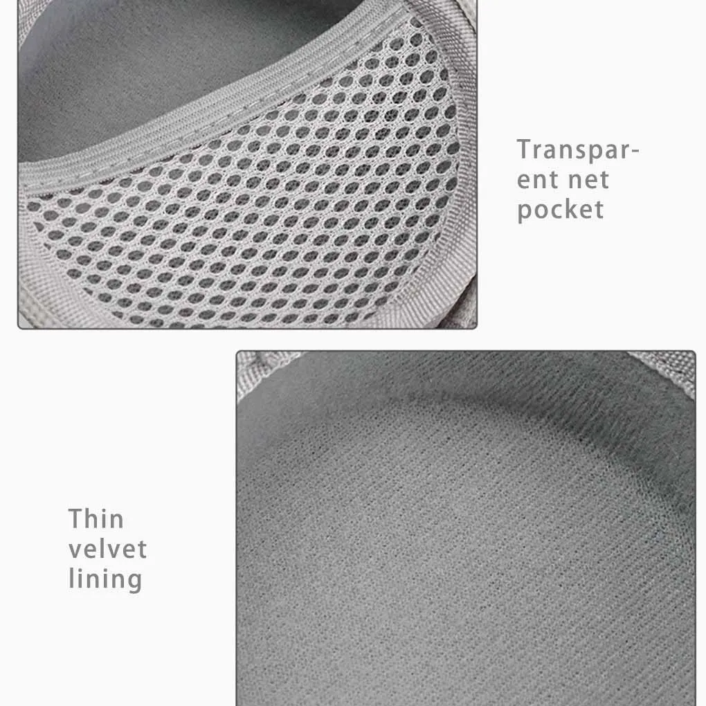 Bolsas de almacenamiento para auriculares, organizador duro con cremallera, resistente al agua, disco U