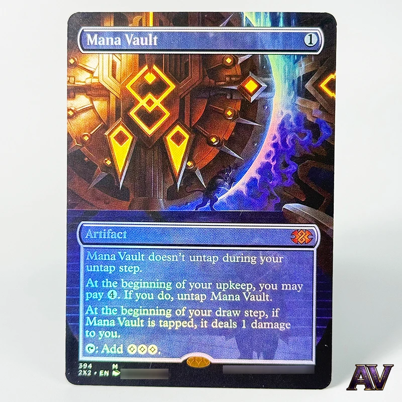 

Коллекционная карта Foil Card Mana Vault 394 m 2x2 Artifact: высококачественные карты для домашней игры, магические прокси-карты, английская версия
