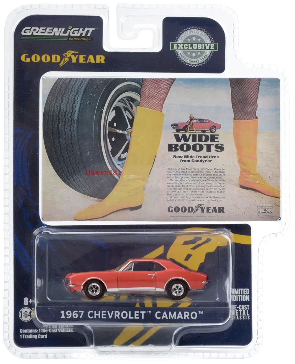 

Модель 1:64 1967 Let Goodyear Vintage Ad Cars Модель автомобиля