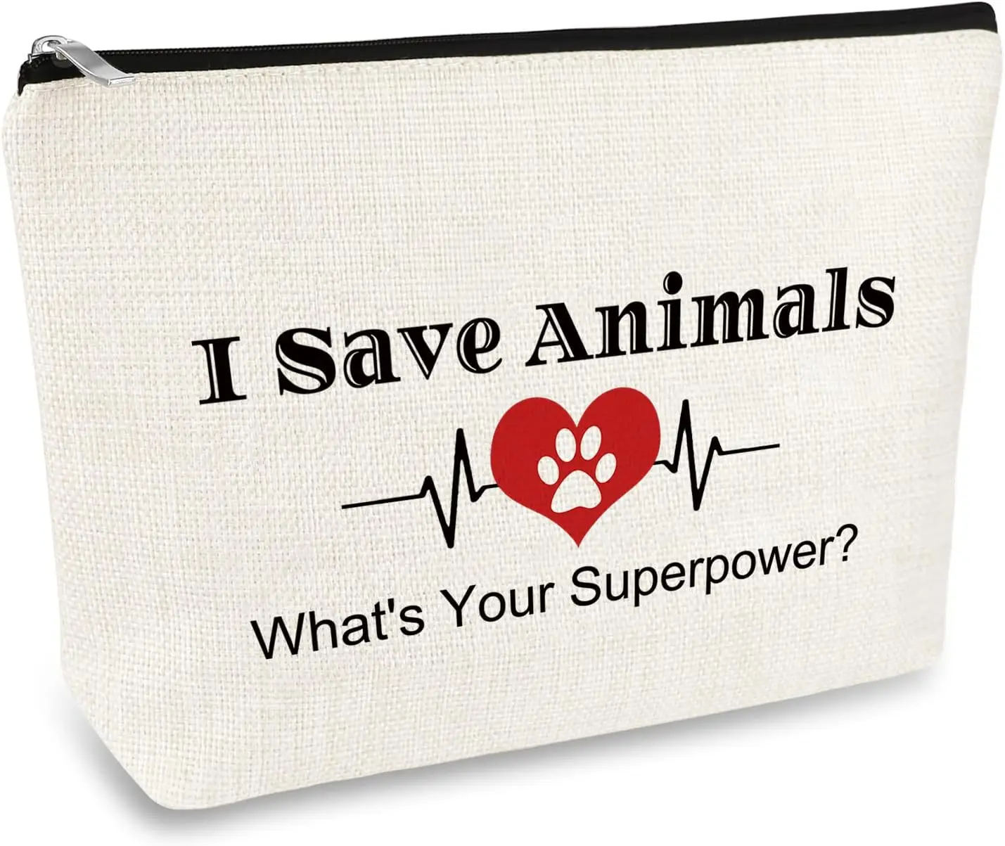 Gifts for Women Animal Lover Gift Makeup Cosmetic Bag Vet Tech Gift Veterinarian Appreciation Gifts Animal Rescue Thank You Gift
