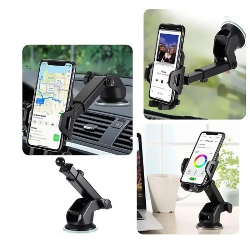 360 ° Verstellbare Windschutzscheiben-Handyhalterung für Auto Kompatibel mit Allen Smartphones – Detail 10