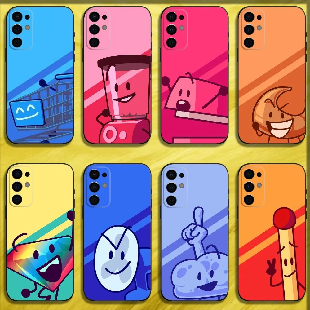 

Bfdi Battle For D-Dream Island Phone Case For Samsung S24,S21,S22,S23,S30,Ultra,S20,Plus,Fe,Lite,Note,10,9,5G Black Soft Cover