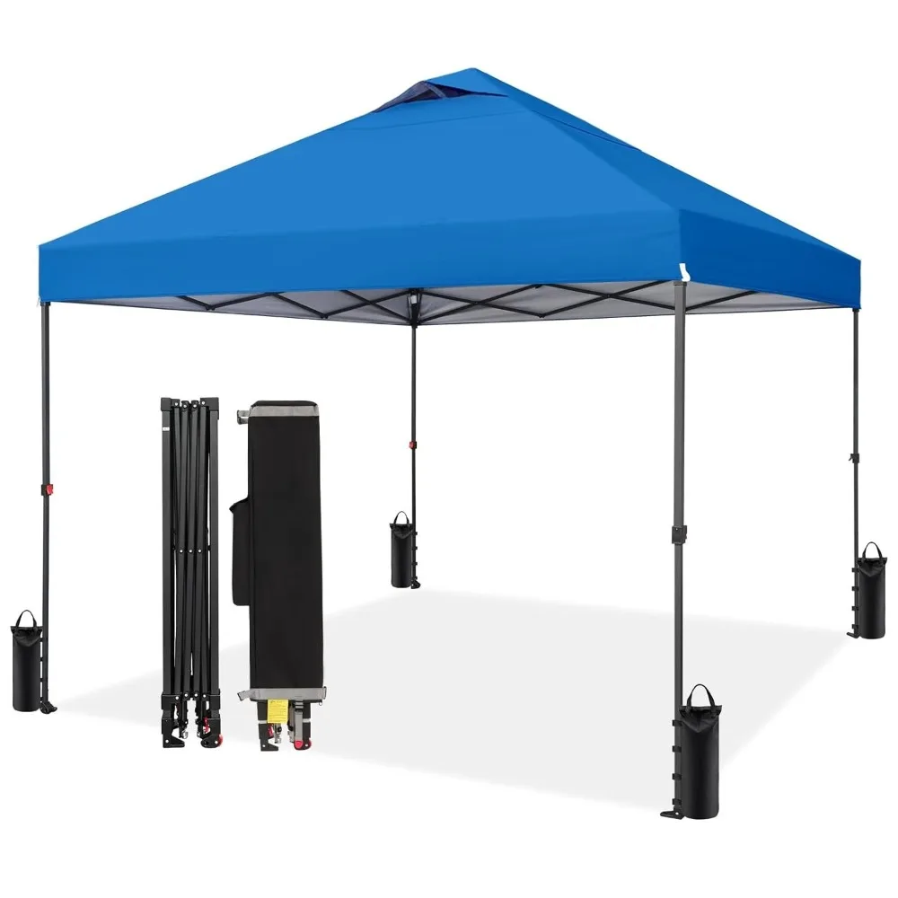 

10x10 Pop Up Canopy Tent - Patented Center Lock One Push Instant Outdoor Canopy Beach Tent with STO-N-Go Bag 8, Customized