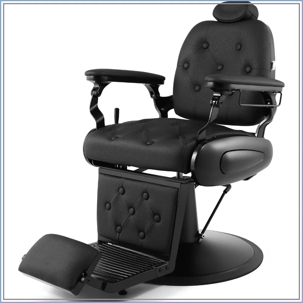 Barber Chair Professional Vintage Style Hair Salon Equipment