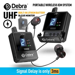 Debra Audio IEM Er-Mini Wireless In-Ear Monitor System Protable Li-on Rechargeable For Audio Professional Stage Monitoring