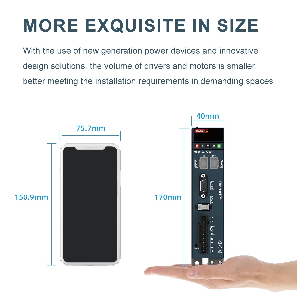 Customized 100w Digital Ac Servo Driver Inovance Servo Motor With Brake