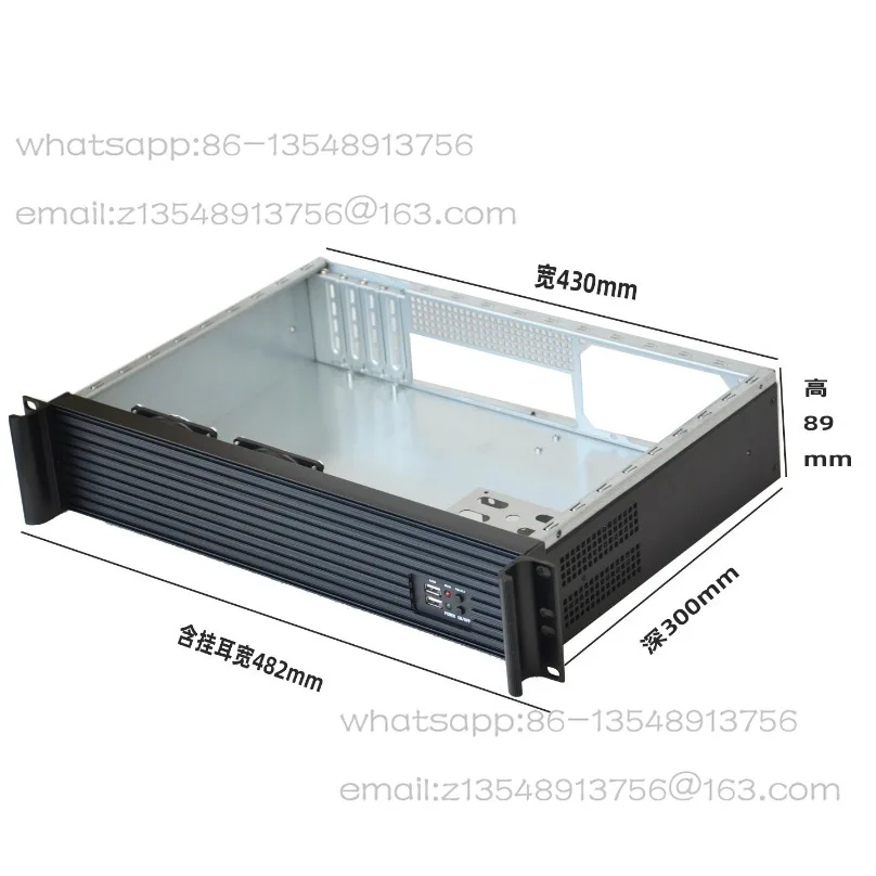 2U350 Chassis 2U300 Aluminum Panel Short Case 2U380 Industrial Control Server Chassis