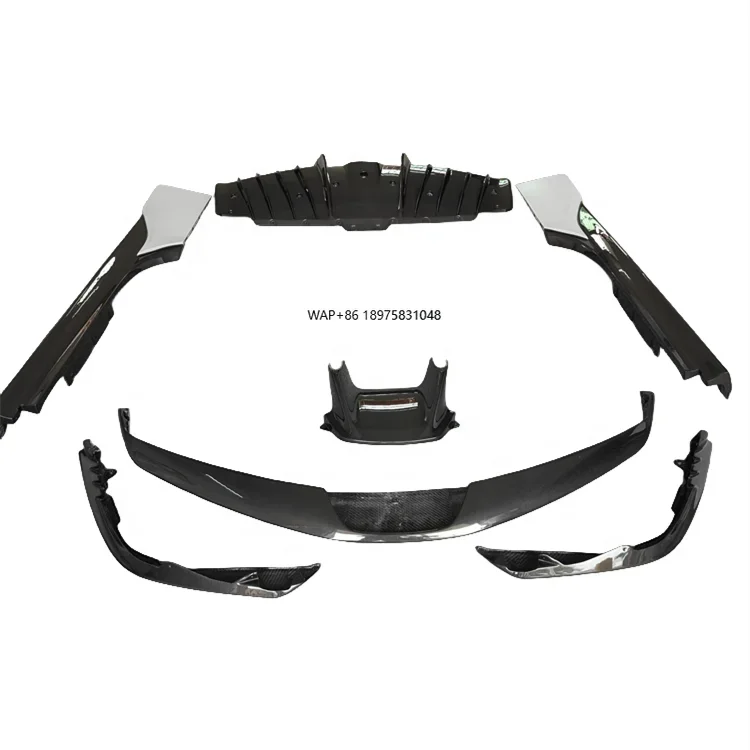 OEM Style Dry Carbon Fiber Front Lip Corner Wrap New Rear Diffuser Side Skirts Wholesale Price Body Kit for SF90