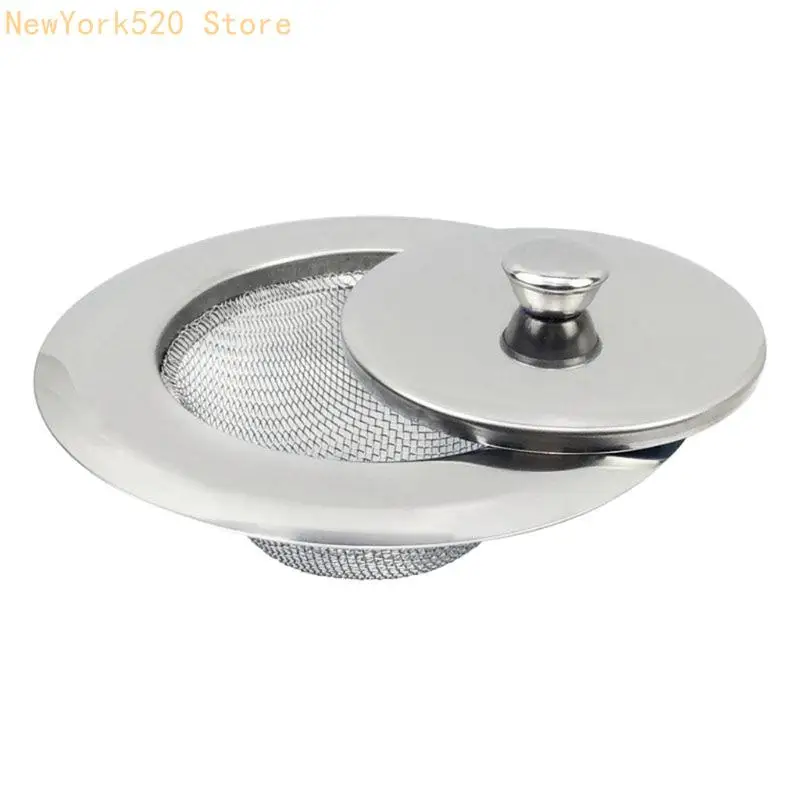 Kitchen Sink Strainer Drain Hair Catcher Bath Stopper Plug Sewer Filter with Lid N84C