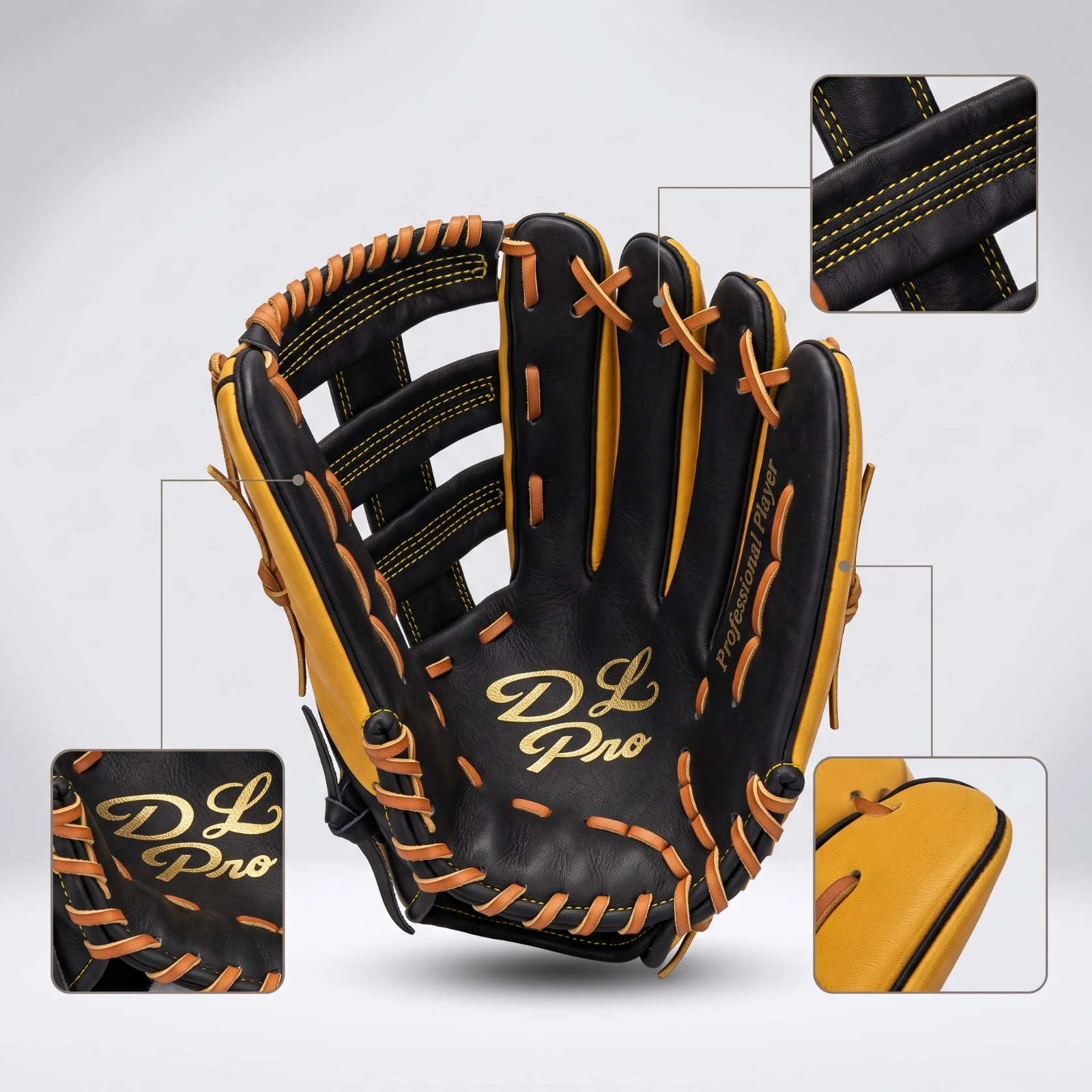 Baseball Glove Padded Baseball Glove Softball Glove Comfortable Protective for Players, Training view 5