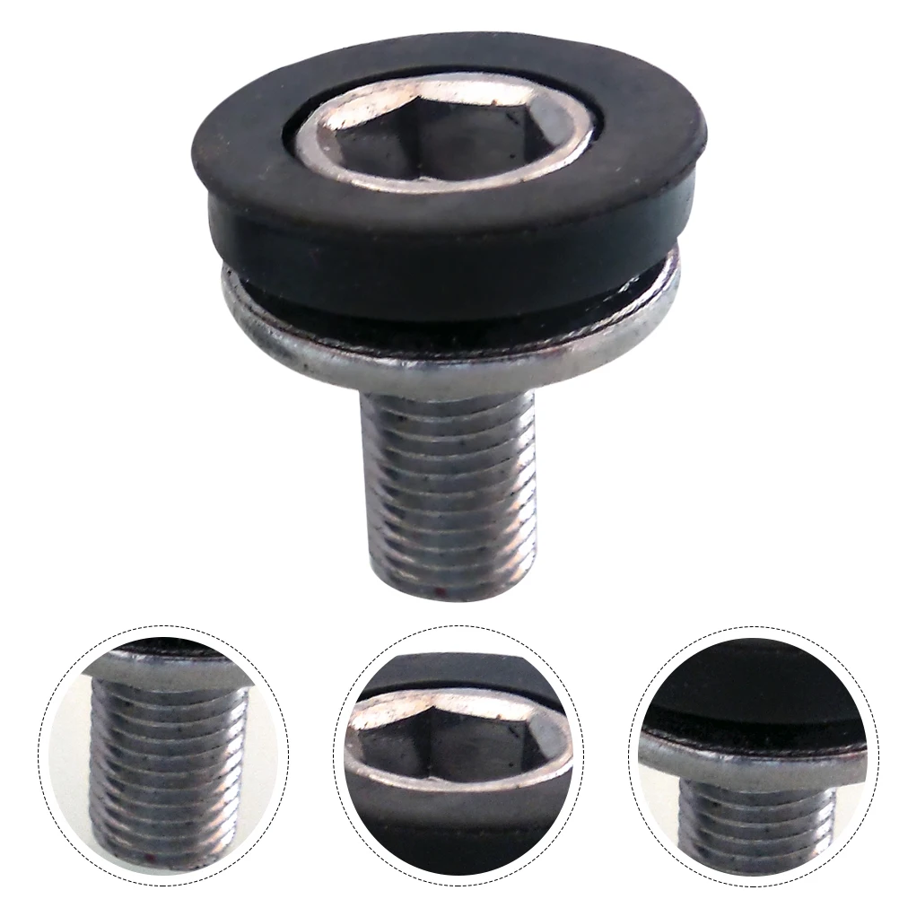 

Mtb Road Bike M8 Hexagon Square Hole Waterproof Screw Antidrop Glue Durable Shaft Protection Hexagon Square Hole Screw