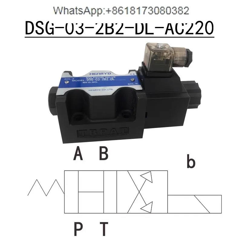 

Hydraulic electromagnetic directional valve DSG-03-3C2-DL-A220V 03-3C6-LW-D24V 3C3 3C4 2B2