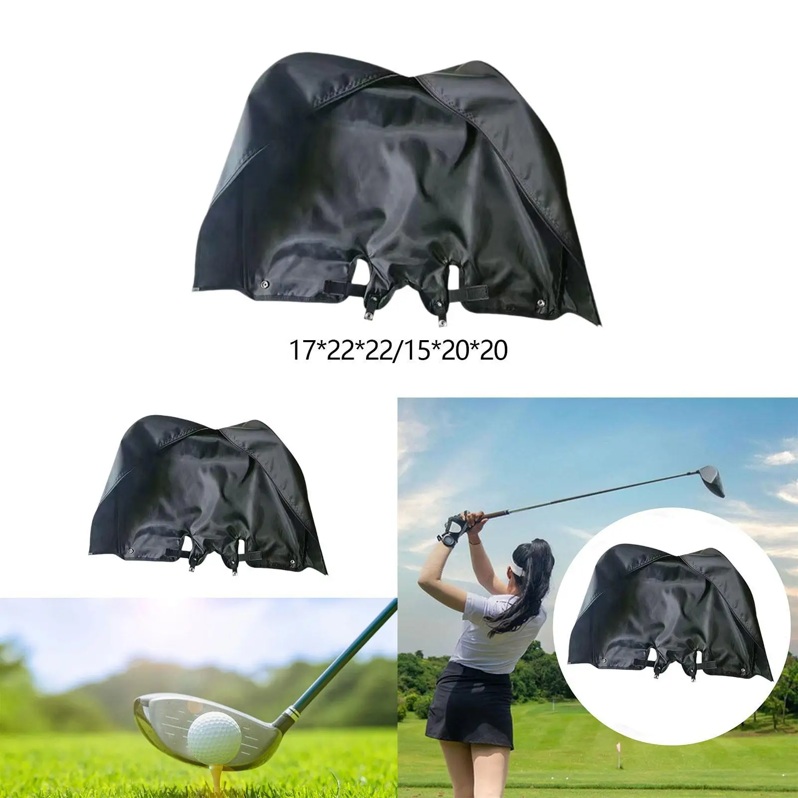 

Golf Bag Rain Cover, Protection Sleeve, Golf Supplies, Rainproof Sturdy Water Resistant Nylon Portable Golf Bag Rain Hood