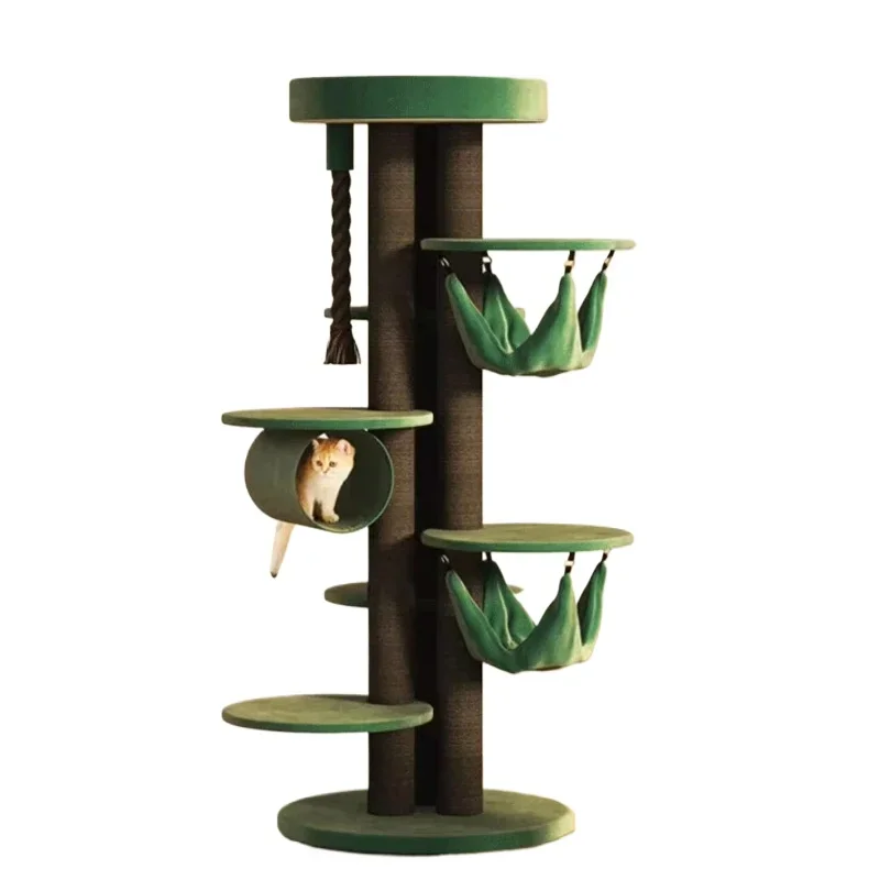

Multilayer Cat Scratcher Tower with Hammock, Large Cat Crawl, Pet Nest, Climbing Toys, Home Decoration Supplies