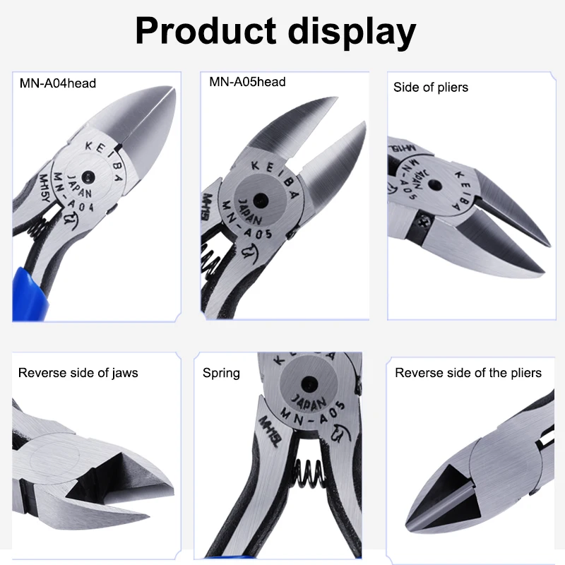 Midget Diagonal Pliers Universal Pliers Multi Functional Hand Tool Electrical Wire Cable Cutters Cutting Side Snips Flush Nipper