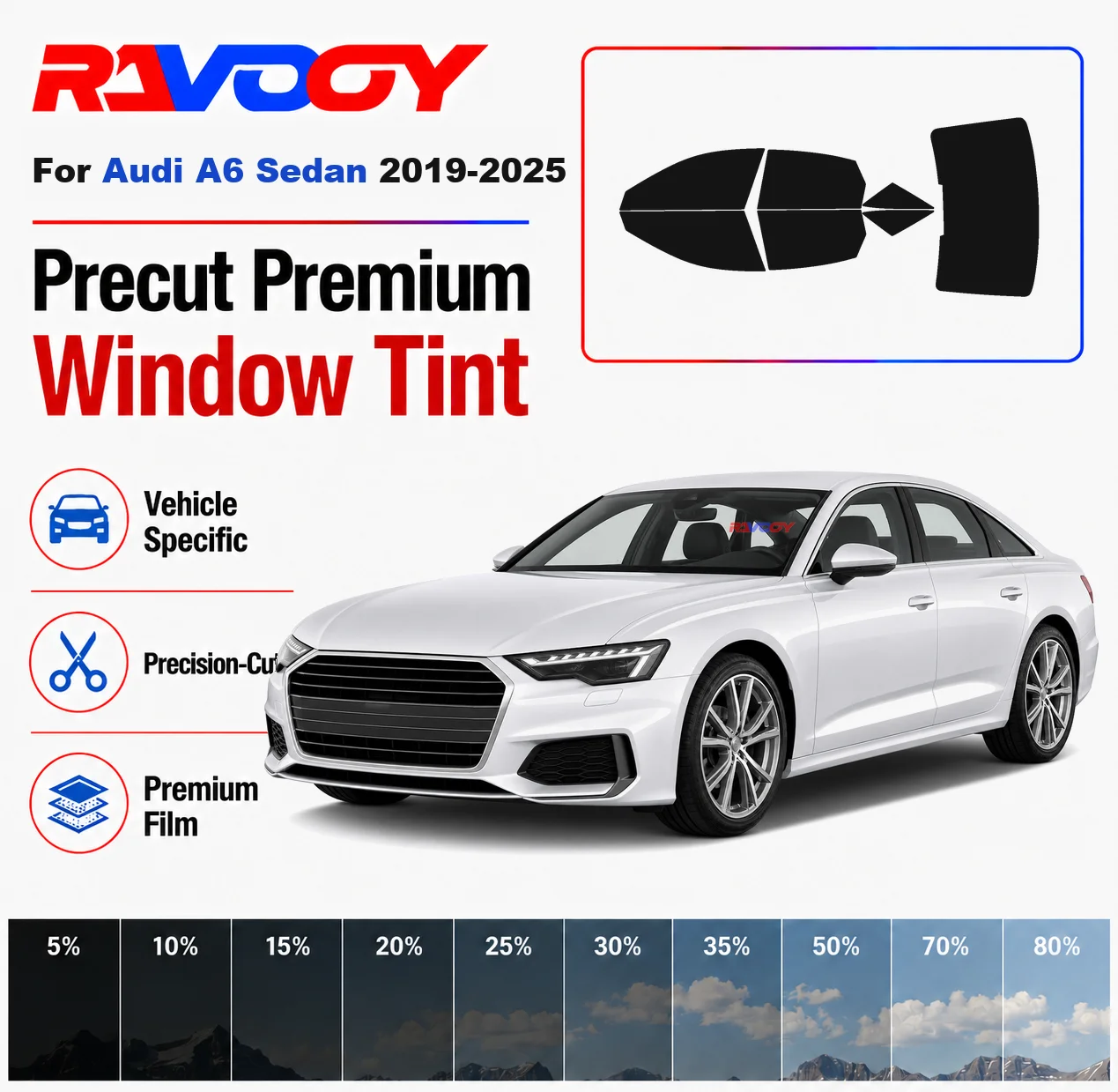 premium-precut-window-tint-kit-front-rear-windows-rear-windshield-for-audi-a6-sedan-2019-2025-complete-set-nano-ceramic-film
