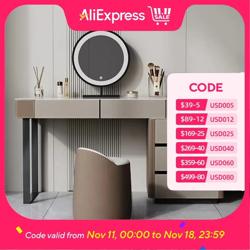 

Girls Large Makeup Dressing Table Vanity Women Multifonctional Dressing Table Nordic Bedroom Penteadeira Para Quarto Furniture