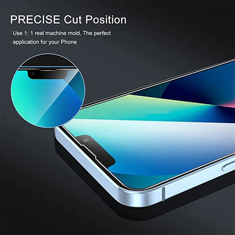 5PCS Screen Tempered Glass For iPhone 14 13 12 11 Pro Max 13 15 Mini Screen Protective For iPhone X XR XS Max 8 7 6 Plus SE 2022