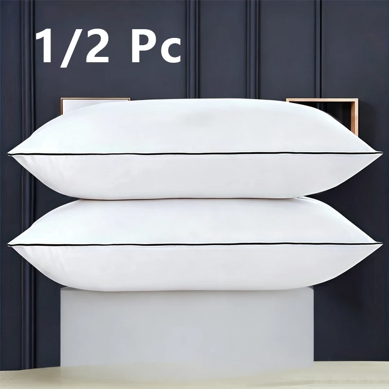 1/2 Pcs Star Rated Hotel White Hotel Same Pillow Core High Rebound Home Dormitory Adult 48x74 Backrest Cushion Pillow