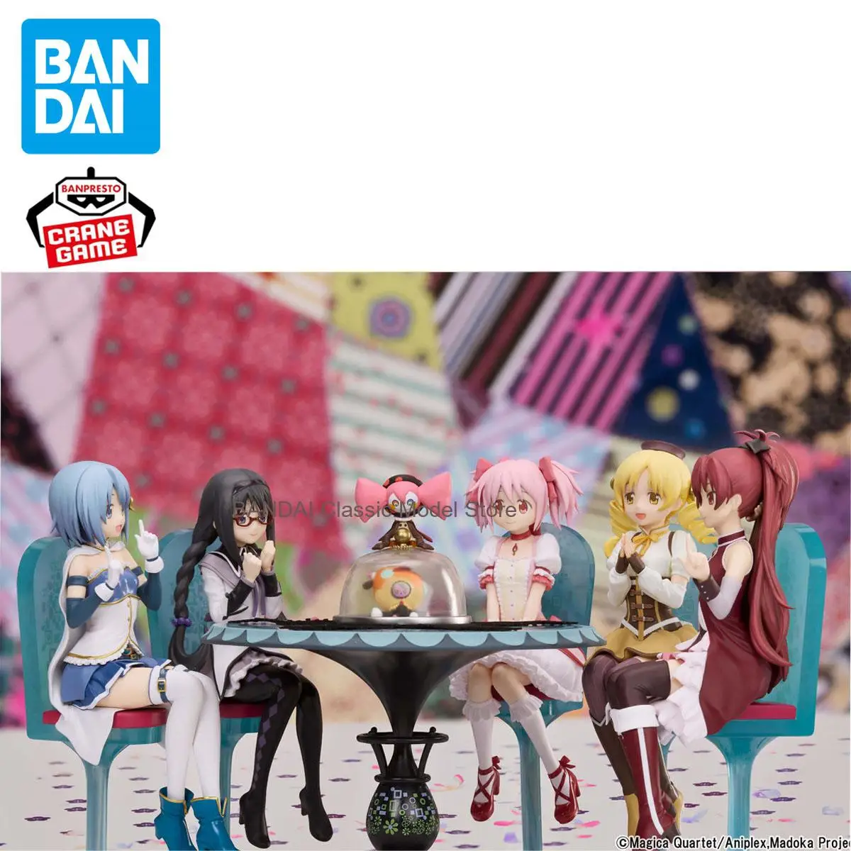 Figuras de Acción Originales BANDAI de Puella Magi Madoka Magica: La Rebelión de Akemi Homura, Sakura Kyouko y Mami Tomoe, Modelo de PVC
