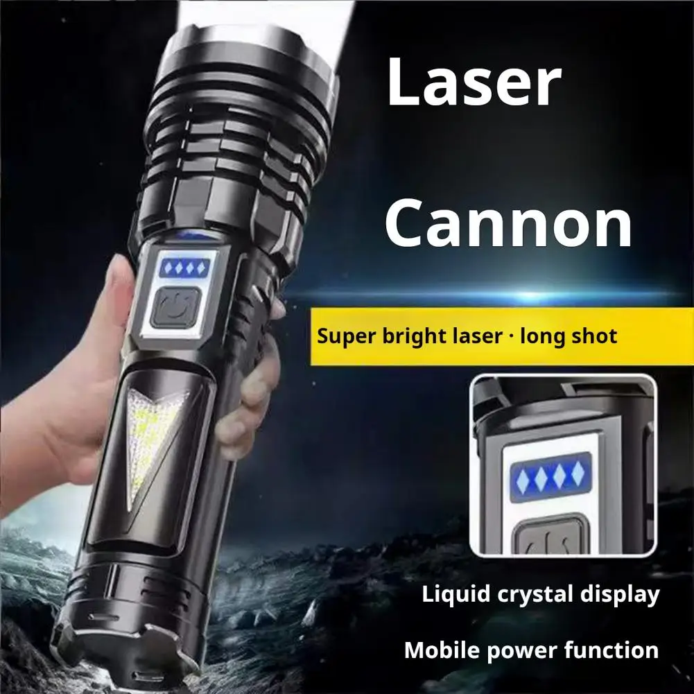 Led Flashlight Multi-functional Led Flashlight High-lumen Waterproof Flashlight with 5 Modes Usb Rechargeable Led for Outdoor