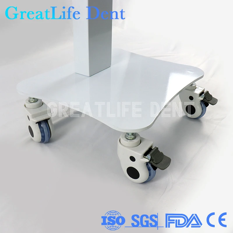 GreatLife Dent Clinic Cabinet Mobile Built-In Socket Medical Cart Dental Storage Trolley For Dental Clinic Intraoral Camera