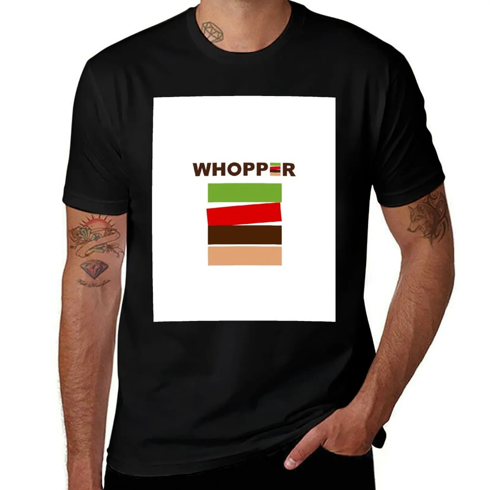 Burger King Whopper H T-Shirt rapper graphic tees valentines clothes tshirts for men