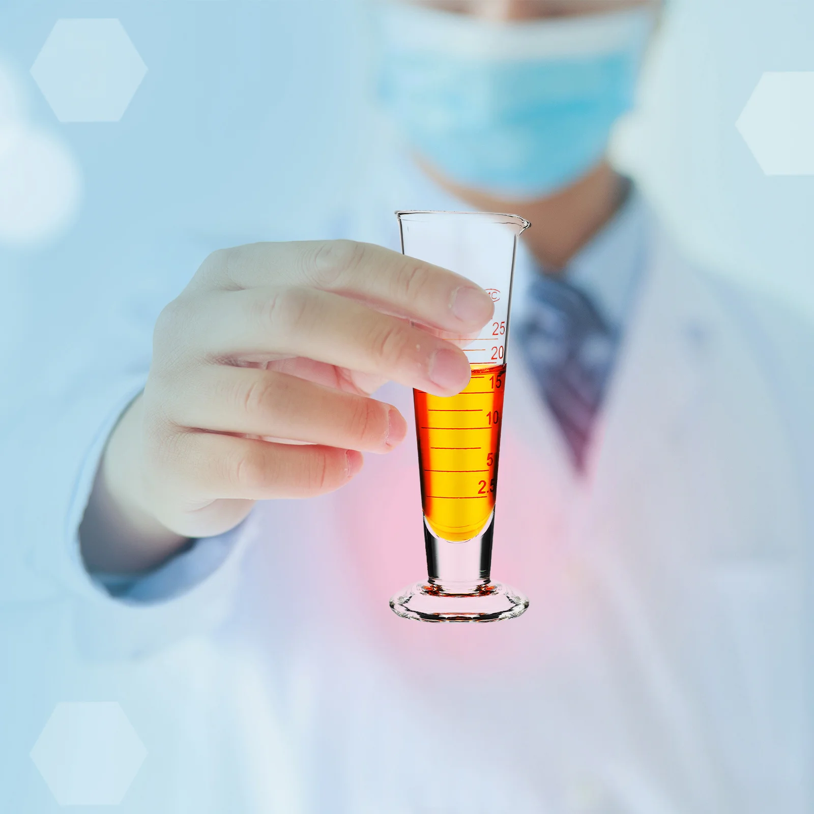 

Compact Glass Measuring Cup 25ml Small Liquid Measuring Cylinder Precision Tool for Laboratory Kitchen Glass Measure Cup