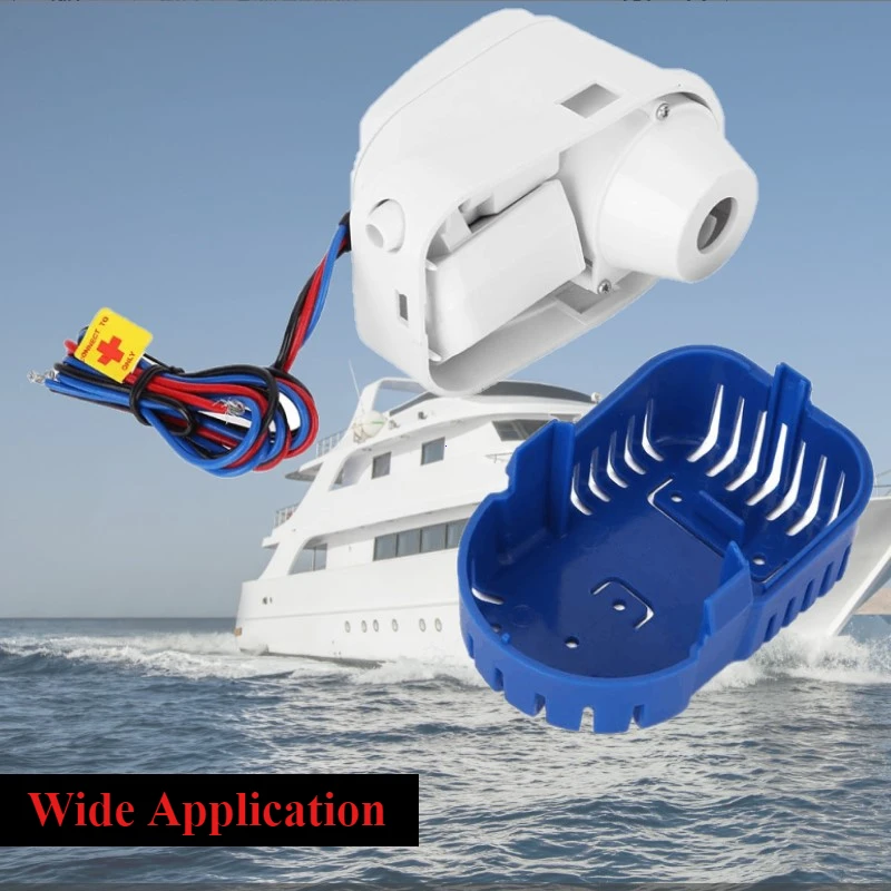 12V/24V Bilge Pump 1100GPH Automatic Boat Marine Water Pump Submersible Yacht Boat Motor Seaplane Houseboat Pump