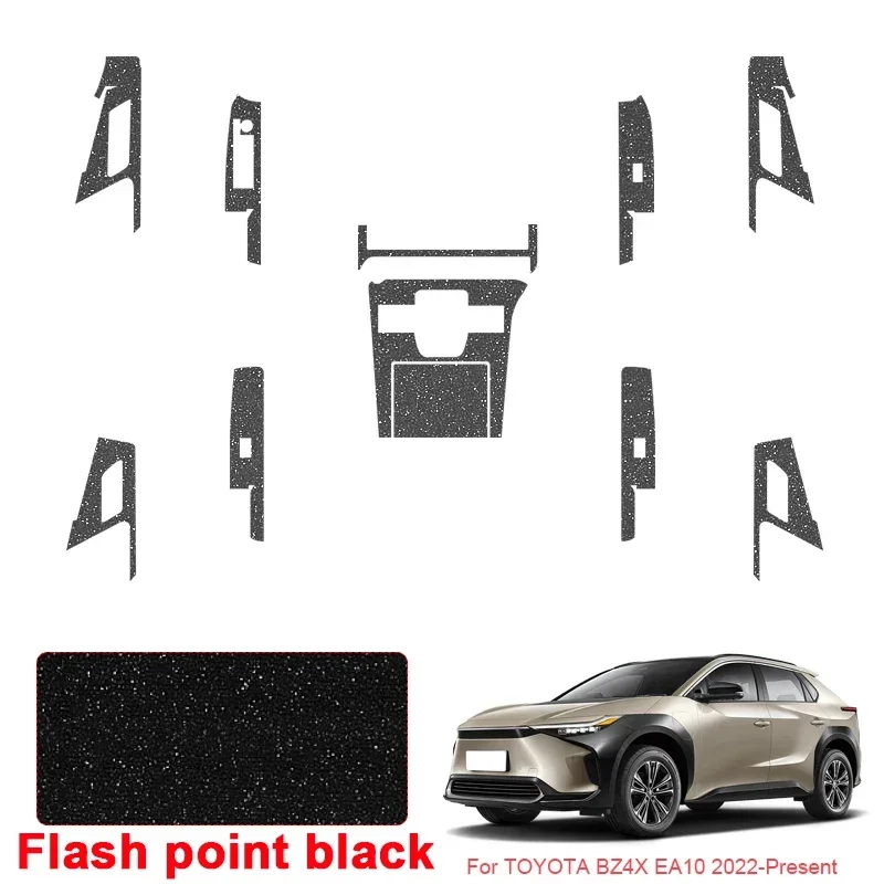 Car Interior Sticker Auto Lifting Window Panel Decal For Toyota BZ4X EA10 2022-2027 Gear Inner Door Protective Film Accessory