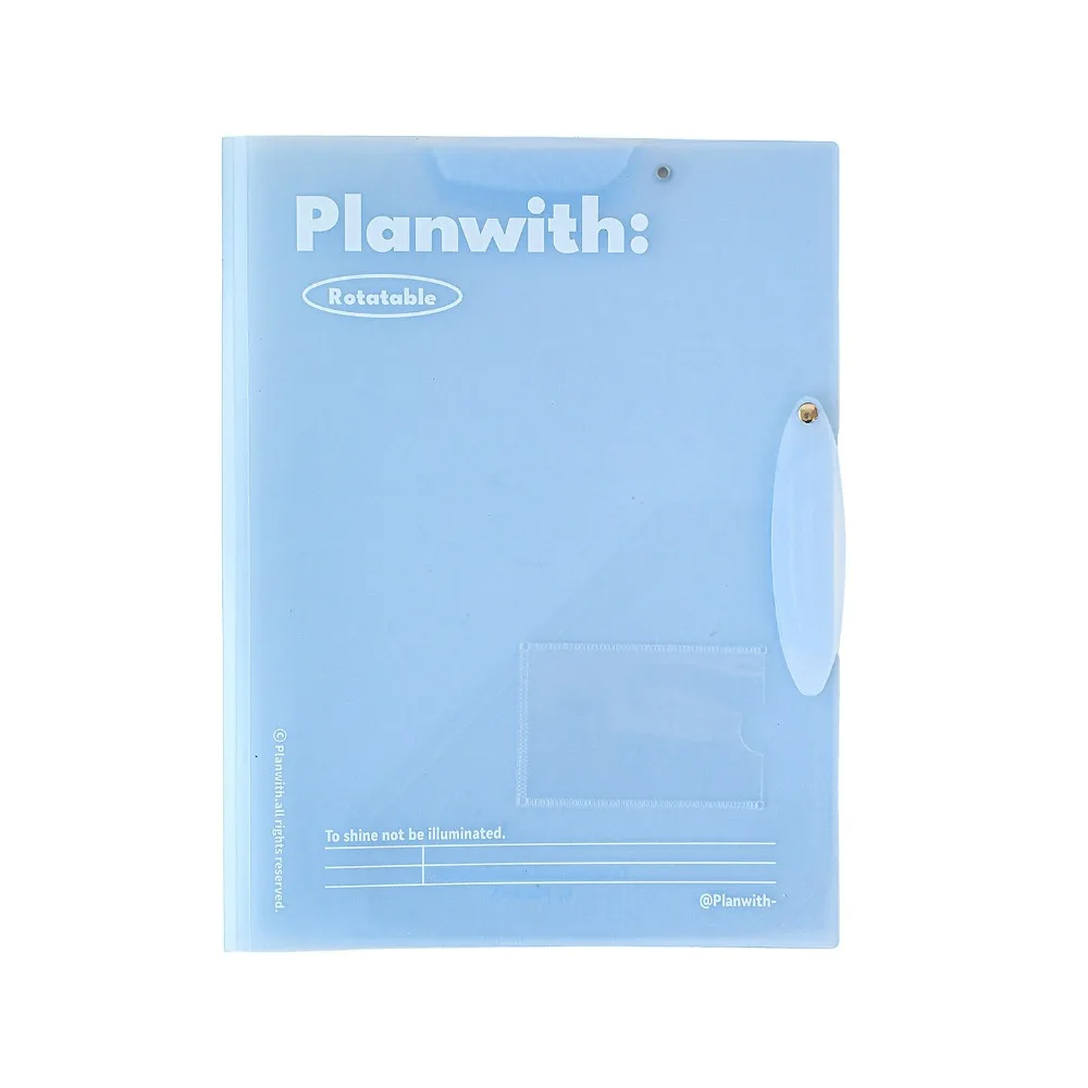 

3pcs Gifta Transparent Rotating Folder Test Paper Folder Portable Test Paper Storage Book A3 To A4 Student Stationery