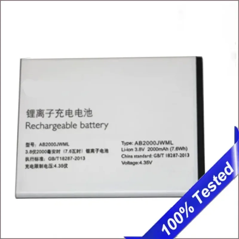 AB2000JWML For Philips Xenium S337 CTS337 Battery  Mobile Phone 2000mAh bateria