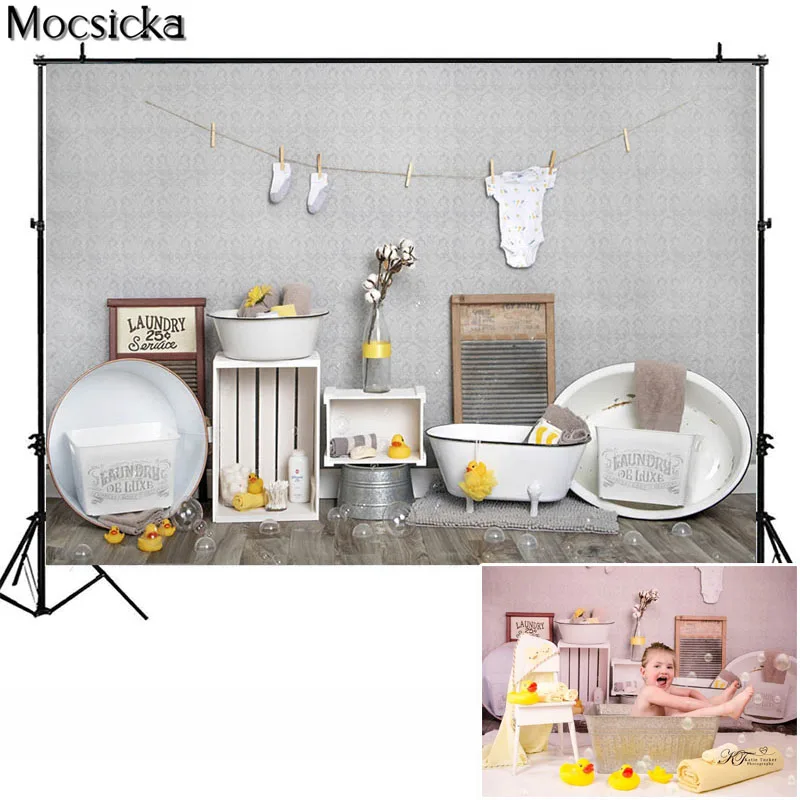 Newborn Kitchen Photography Background Wooden Door Backdrop Baby Shower Children Portrait Party Decorative Props Photo Studio