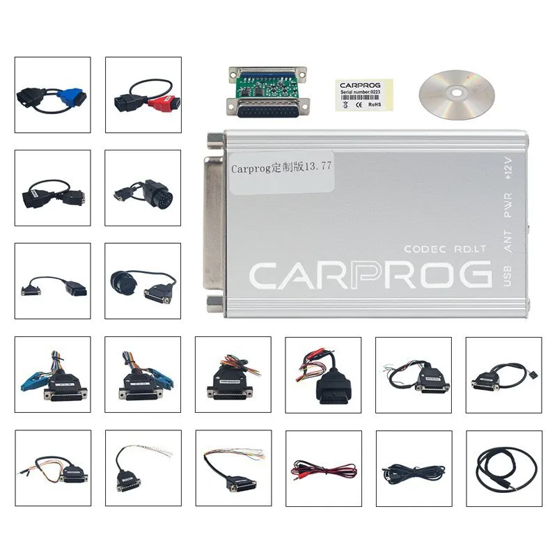 Carprog 13.77 Automotive ECU Airbag Reset Detection Chip Adjustment Tool Accessories Complete