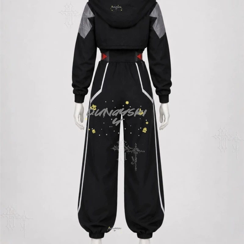 Cyberpunk Edgerunners Talia Yang Full Cosplay Suit Hoodie Cuffed Wide Leg Trousers Anime Halloween Fan Convention Photo Shoot - view 5