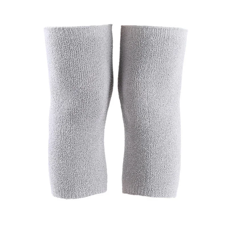 1 par inverno quente joelheiras carvão de bambu equipamentos de proteção mulheres velhos joelheira suporte inverno correndo protetor de joelho
