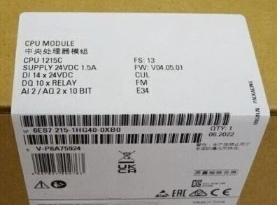

Brand New Original 6ES7215-1BG40-0XB0 6ES7215-1AG40-0XB0 6ES7215-1HG40-0XB0 module Fast delivery